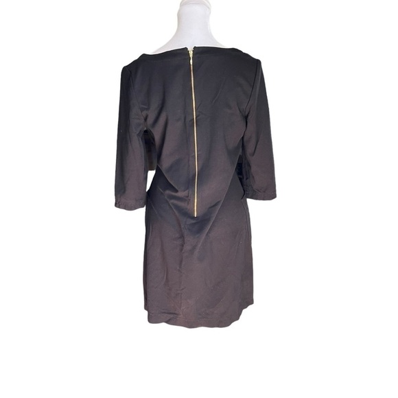 Kate Spade - Career Black Dress Two Front Pockets 3/4 Sleeves Sz 8 - Picture 3 of 8